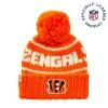 Lele Sadoughi Orange Bengals Beanie With Yarn Pom Pom In Orange