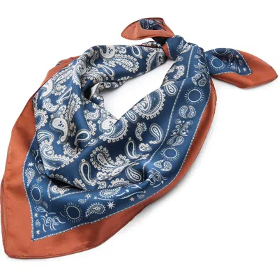 Lele Sadoughi Paisley Square Satin Scarf In Multi