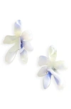 Lele Sadoughi Paper Lily Stud Earrings In Cloudy Sky Multi
