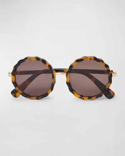 Lele Sadoughi Paros Round Sunglasses In Multi