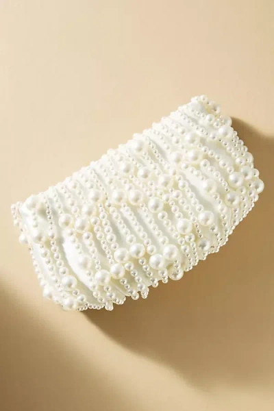 Lele Sadoughi Pearl Willow Beaded Clutch