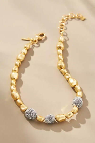 Lele Sadoughi Pebble Necklace In Gold