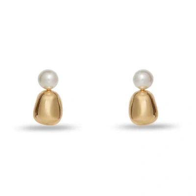 Lele Sadoughi Pebble Stud Earrings In Gold