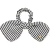 Lele Sadoughi Penny Seersucker Bow Scrunchie In Black