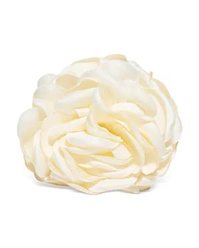Lele Sadoughi Peony Flower Claw Clip In Ivory