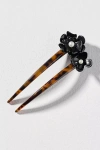 Lele Sadoughi Petunia French Hair Pin In Animal Print