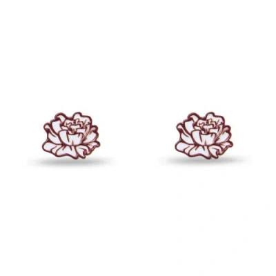 Lele Sadoughi Pi Beta Phi Stud Earrings In Gold