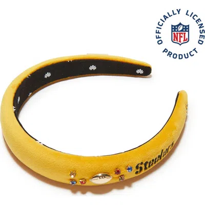 Lele Sadoughi Pittsburgh Steelers Charlotte Headband In Yellow