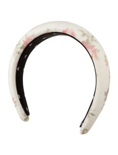 Pre-owned Lele Sadoughi Printed Headband In Neutral