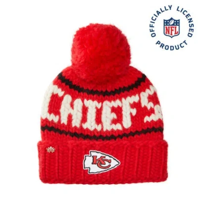 LELE SADOUGHI LELE SADOUGHI RED CHIEFS BEANIE WITH YARN POM POM
