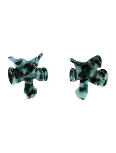 Pre-owned Lele Sadoughi Resin Stud Earrings In Multi