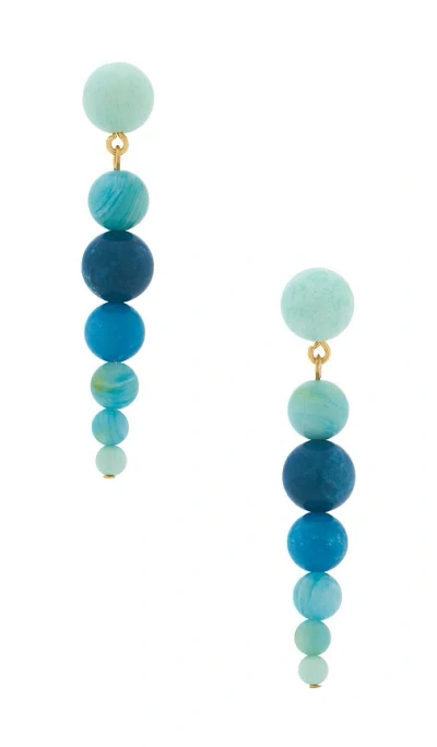Lele Sadoughi Riviera Linear Drop Earrings In Blue