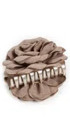 Lele Sadoughi Rosette Clip Fawn