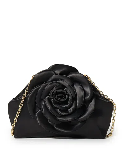 Lele Sadoughi Rosie Satin Clutch In Black