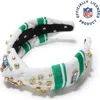 Lele Sadoughi Seattle Seahawks Embellished Knotted Headband In Multi