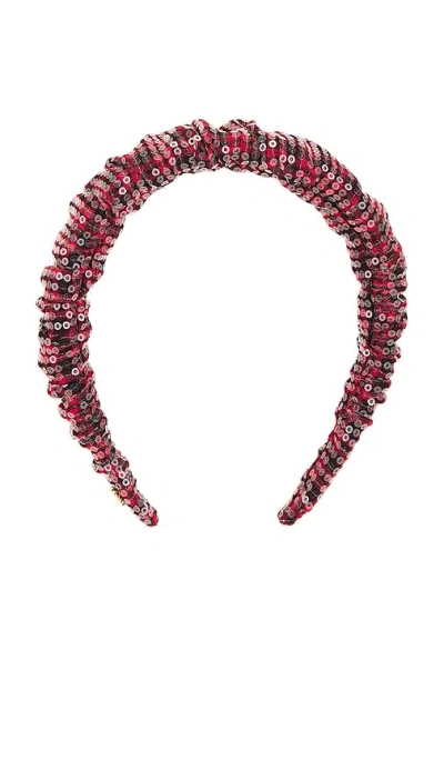 Lele Sadoughi Sequin Kelly Headband In Red