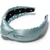 Lele Sadoughi Silk Blend Knotted Headband In Blue