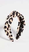 Lele Sadoughi Silk Leopard Knotted Headband Leopard In Leopard