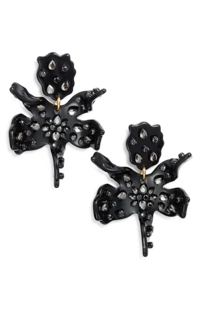 Lele Sadoughi Small Paper Lily Drop Earrings