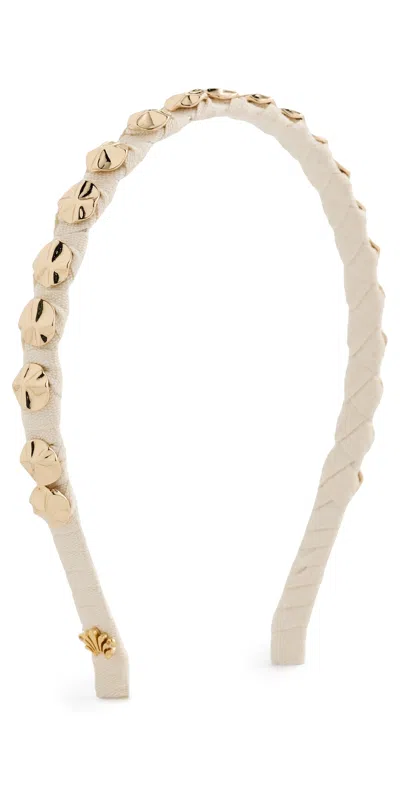 Lele Sadoughi Socialite Strand Headband Natural Gold