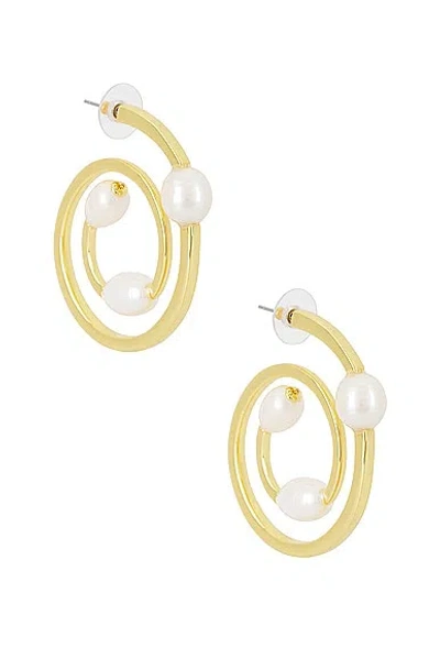 Lele Sadoughi Spin Skater Earrings In Pearl