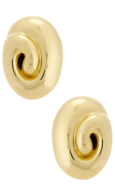 Lele Sadoughi Spiral Dome Clip-on Earrings In Gold