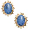 Lele Sadoughi Starlet Stud Earrings In Indigo