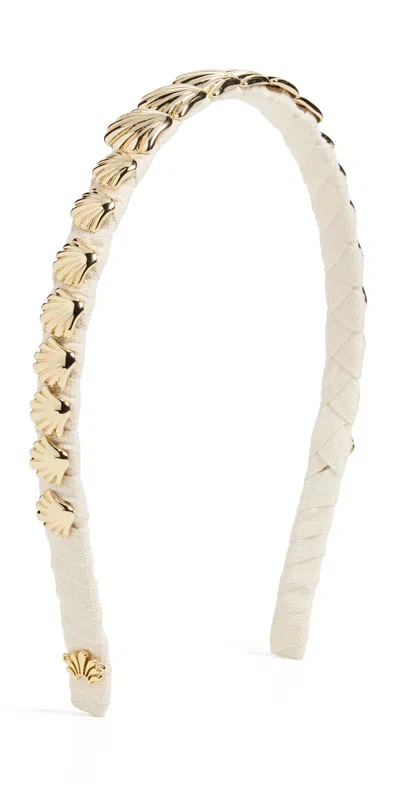 Lele Sadoughi Strand Shell Headband Gold