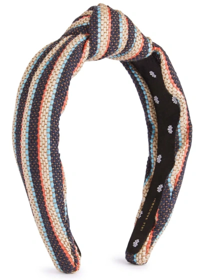 Lele Sadoughi Striped Woven Headband In Multi