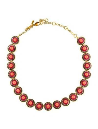 Pre-owned Lele Sadoughi Sundial Necklace, 21" In Multi