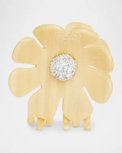 Lele Sadoughi Sunflower Acetate Jaw Clip In Gold