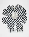 Lele Sadoughi Sunflower Claw Clip In Harlequin Check 999