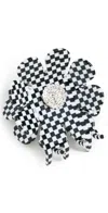 Lele Sadoughi Sunflower Claw Clip Harlequin Check 999 In Harlequin Check 999