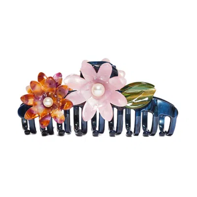 Lele Sadoughi Sunset Fields Petunia Claw Clip In White