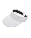 Lele Sadoughi Swimmer Bow Tie Visor In Chalk