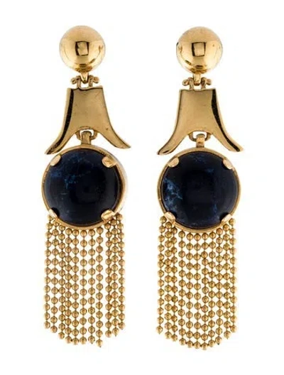Pre-owned Lele Sadoughi Tassel Drop Earrings In Multi