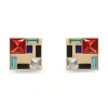 Lele Sadoughi The Met X Lele Mondrian Composition Earrings In Multi