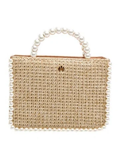 Pre-owned Lele Sadoughi Top Handle Bag In Neutrals