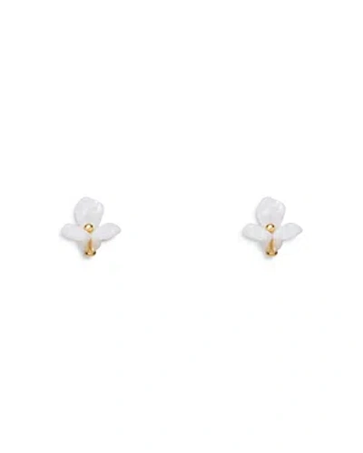 Lele Sadoughi Trillium Stud Earrings In Mother Of Pearl