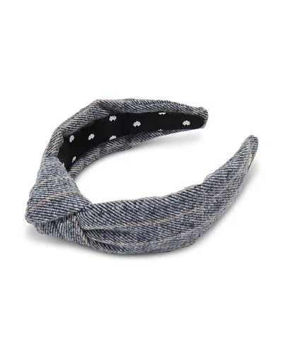 LELE SADOUGHI TWEED KNOTTED HEADBAND