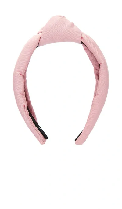 Lele Sadoughi Twill Knotted Headband In Pink