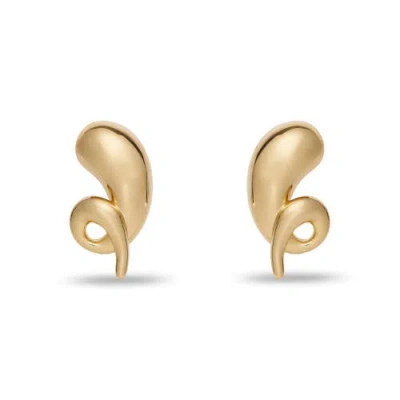 Lele Sadoughi Twirly Button Earrings In Gold