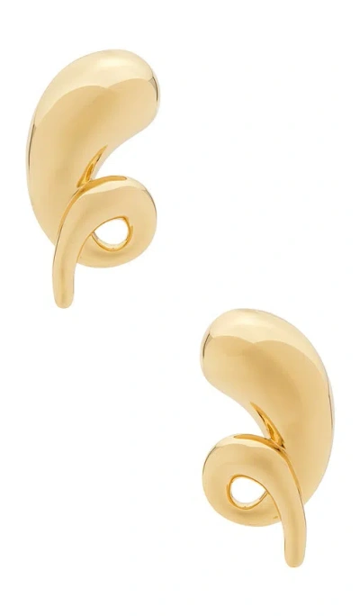 Lele Sadoughi Twirly Button Stud Earrings In Gold