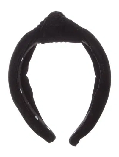 Pre-owned Lele Sadoughi Valet Headband In Black