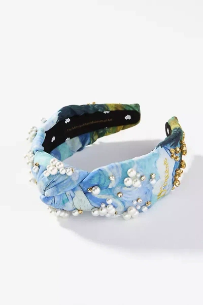 Lele Sadoughi Van Gogh Embellished Headband In Blue