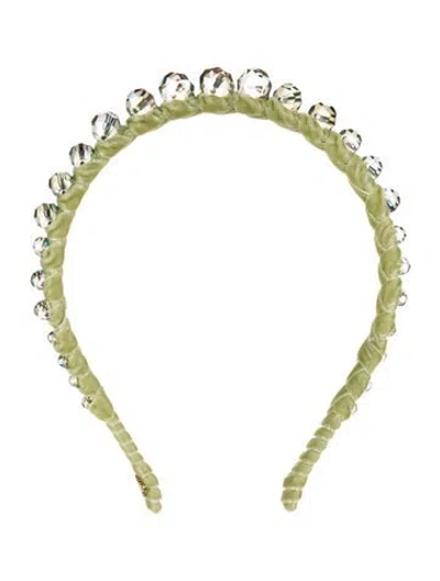 Pre-owned Lele Sadoughi Velvet Crystal Headband