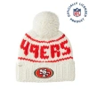 Lele Sadoughi White 49ers Nfl Beanie With Yarn Pom Pom In White