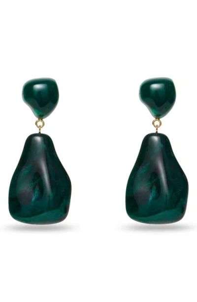 Lele Sadoughi Wilma Drop Earrings In Green
