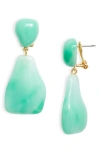 Lele Sadoughi Wilma Drop Earrings In 14k Gold Plated In Sage