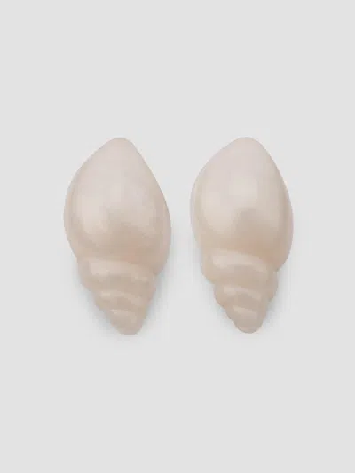 Lele Sadoughi Women's 14k-gold-plated & Mother-of-pearl Conch Shell Stud Earrings In Yellow